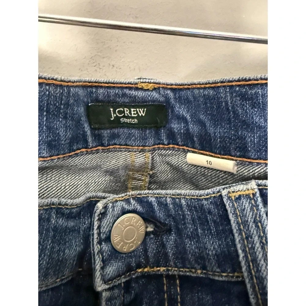 J Crew Jeans Womens 10 Size 29 Blue Stretch‎ Denim Made In USA Vintage